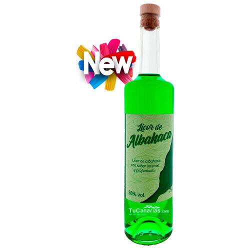 Licor de Albahaca Gin 72 artesano 750ml Productos Canarios Licor de Albahaca Gin 72 artesano 750ml