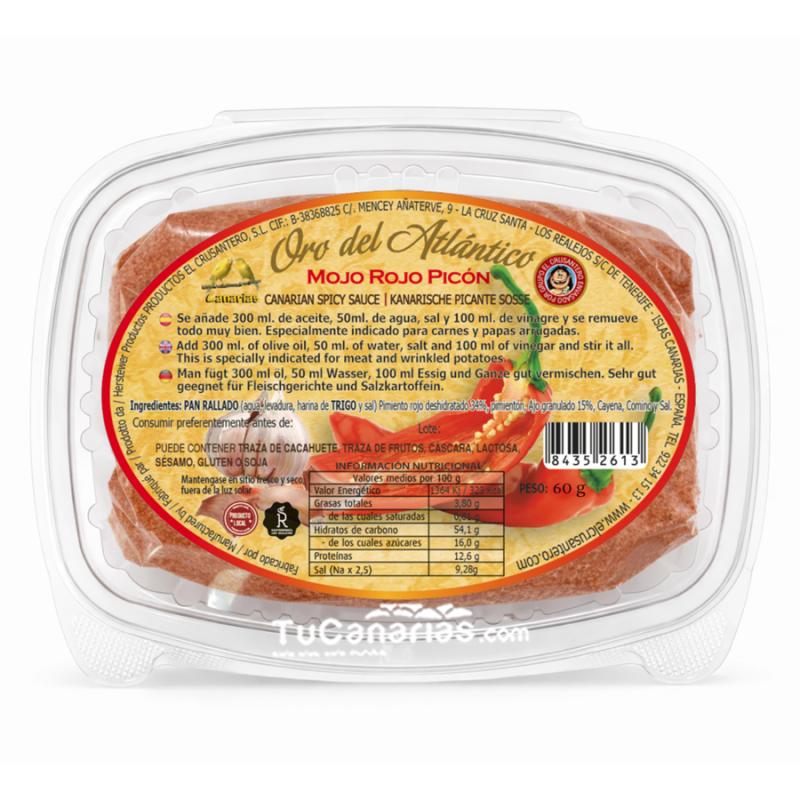 Kanaren produkte Rotes Mojo Oro Atlantico Gewürzmischung 60g Dehydriert