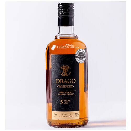 Whisky de Canarias Drago 5 años La Palma Productos Canarios Whisky de Canarias Drago 5 años La Palma