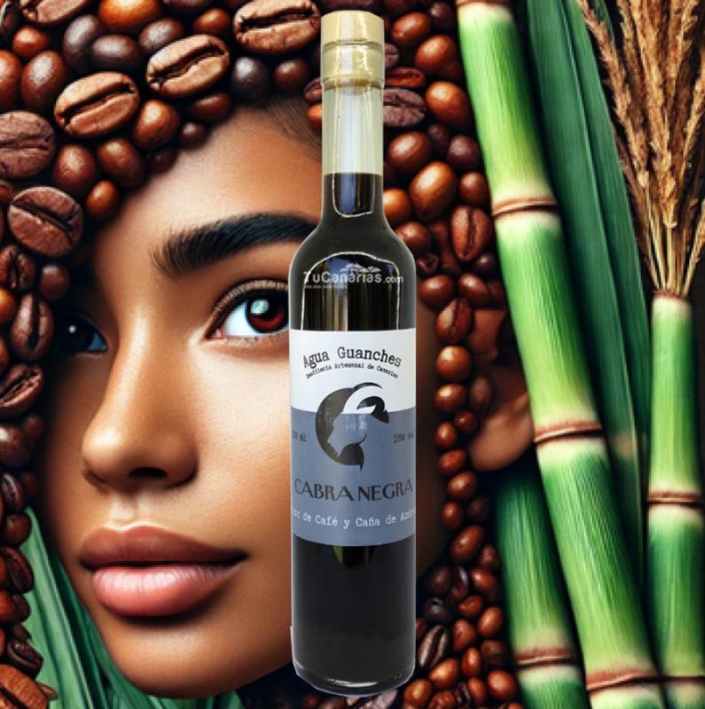 Licor Cabra Negra Café y Caña Azúcar GIN72 Premium 500ml Productos Canarios Licor Cabra Negra Café y Caña Azúcar GIN72 Premium 500ml