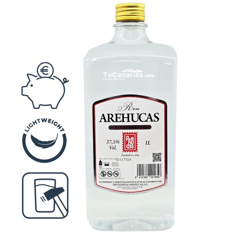 Kanaren produkte Kanarischen Arehucas Weisser Rum 1 Liter