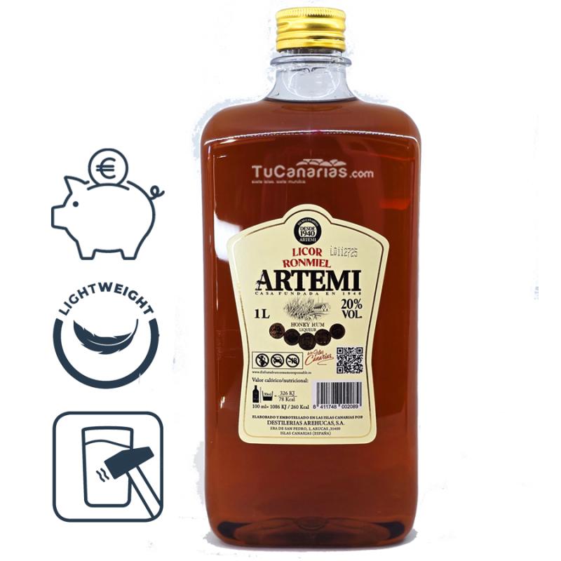 Canary Products Artemi Honey rum Gran Canaria Liqueur 1L.