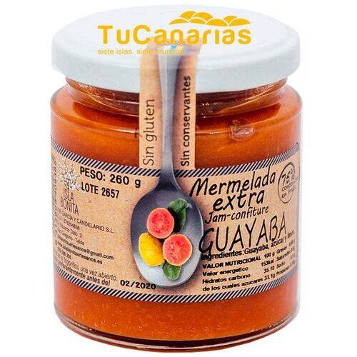 Mermelada Extra Guayaba Canarias Isla Bonita 260g Productos Canarios Mermelada Extra Guayaba Canarias Isla Bonita 260g