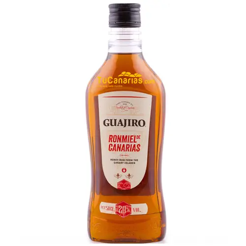 Ron Miel Guajiro 20% 0,5 L - Oro mundial y Consumer Choice EEUU Productos Canarios Ron Miel Guajiro 20% 0,5 L - Oro mundial y Consumer Choice EEUU