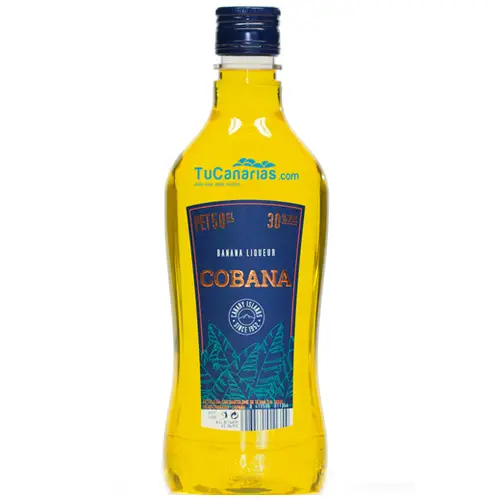 Licor Cobana Platano Canarias 0,5 L. Productos Canarios Licor Cobana Platano Canarias 0,5 L.