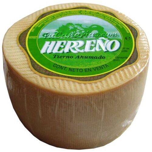 Queso Herreño Blanco Ahumado 1200 g. - Plata Mundial Productos Canarios Queso Herreño Blanco Ahumado 1200 g. - Plata Mundial