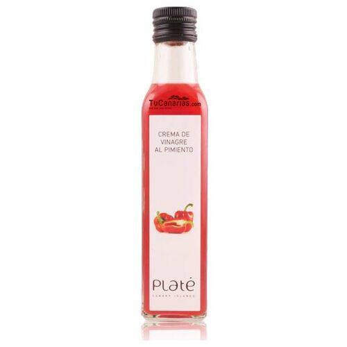 Crema Vinagre Plate Pimiento Rojo 250ml Productos Canarios Crema Vinagre Plate Pimiento Rojo 250ml