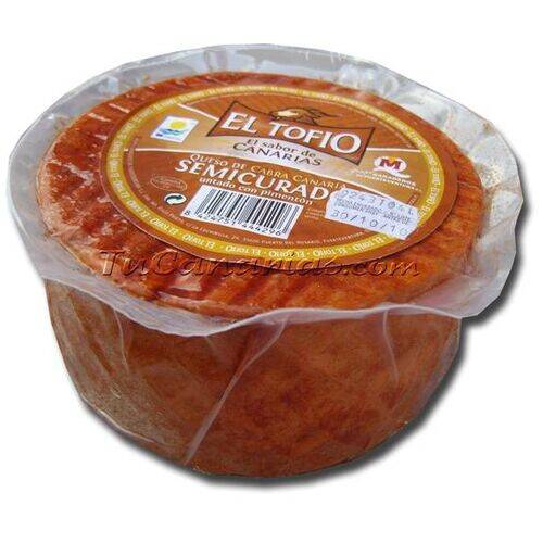 Queso Tofio Semicurado Pimenton 1200g Plata Mundial 2022 Productos Canarios Queso Tofio Semicurado Pimenton 1200g Plata Mundial 2022