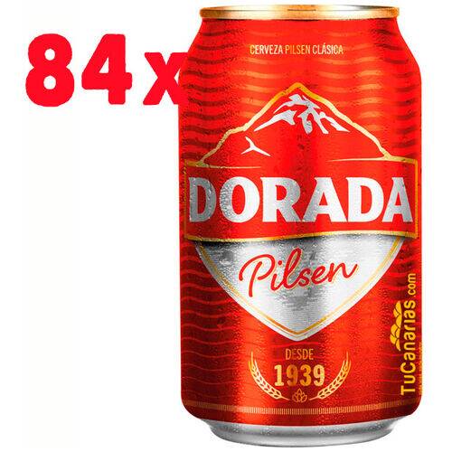84 latas Cerveza Dorada Pilsen 330 Productos Canarios 84 latas Cerveza Dorada Pilsen 330