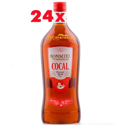 24 botellas Ron Miel Cocal Artesano 1 Litro Productos Canarios 24 botellas Ron Miel Cocal Artesano 1 Litro