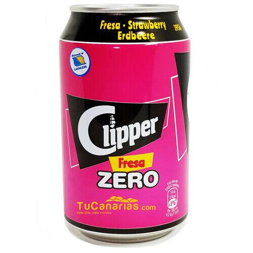 Clipper Erdbeere Soda Zero 330 cc Kanaren produkte Clipper Erdbeere Soda Zero 330 cc