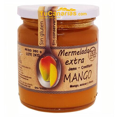 Mermelada Mango Canarias Isla Bonita Natural 260g Productos Canarios Mermelada Mango Canarias Isla Bonita Natural 260g