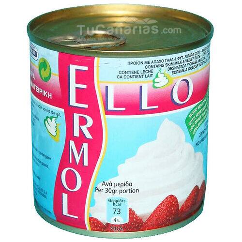 Nata montar Ello Ermol 250g Productos Canarios Nata montar Ello Ermol 250g